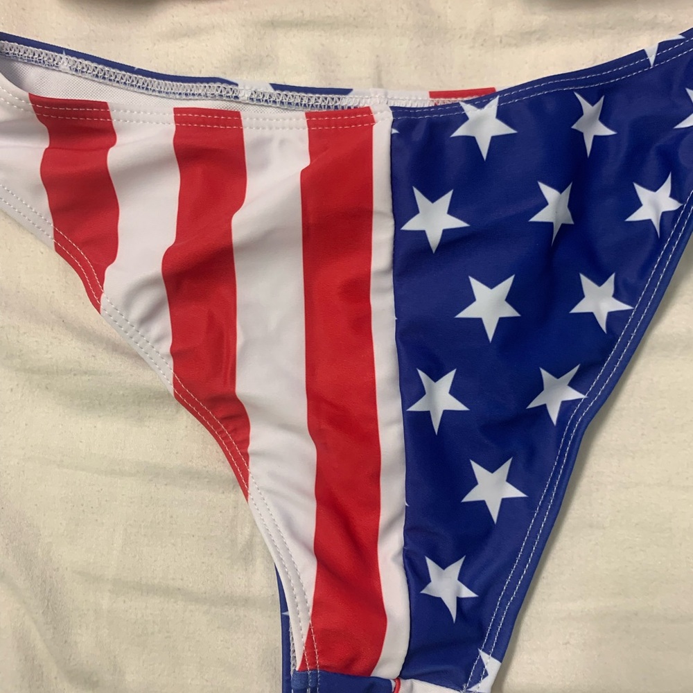 Patriotic Red and Blue Women's Bikini - Picture 2 of 5